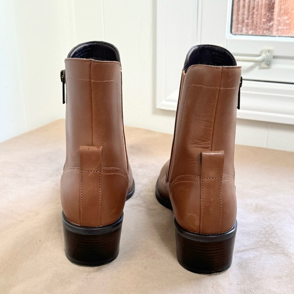 Cole Haan Teegan Bootie GRAND SERIES 360 7 Leather Earth Dark Brown Boots - Picture 5 of 11